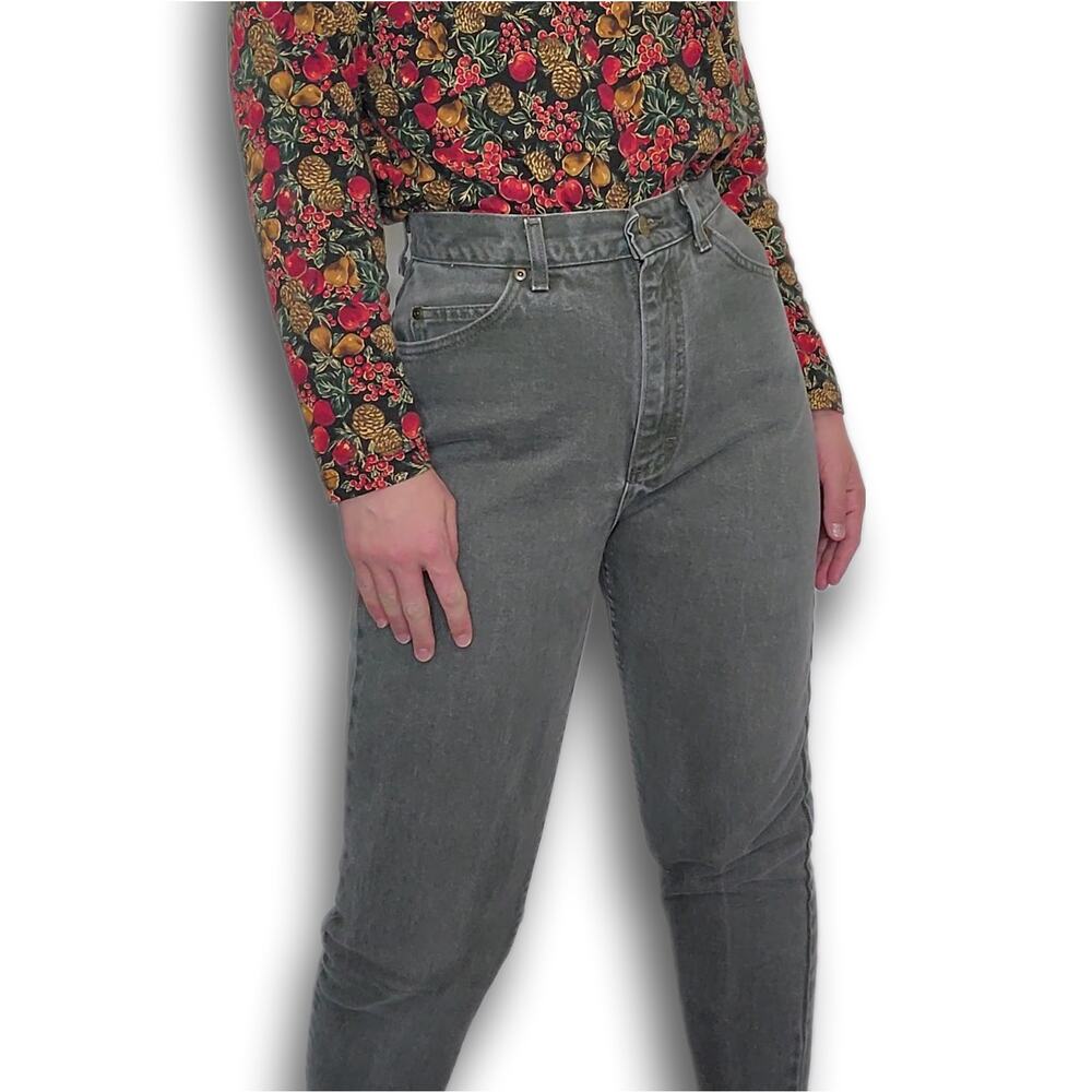 Green L.L. Bean High Waisted Jeans 10  Vintage Petite Crop